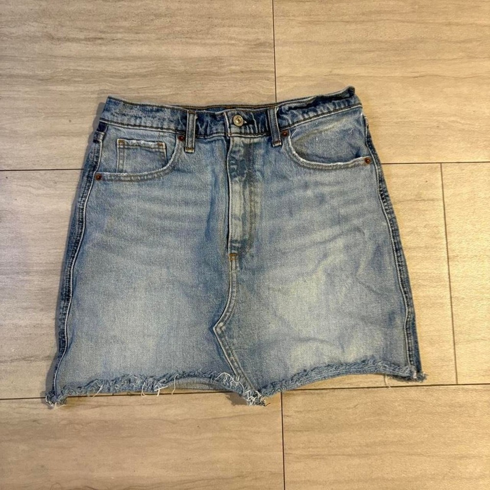 Abercrombie & Fitch blue denim skirt